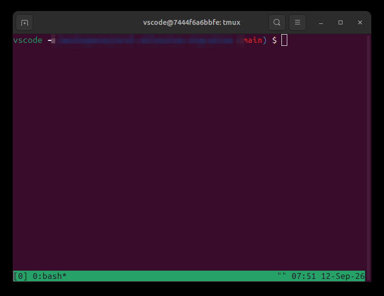 Terminal back at the Bash prompt after exiting Claude Code with Ctrl-C twice